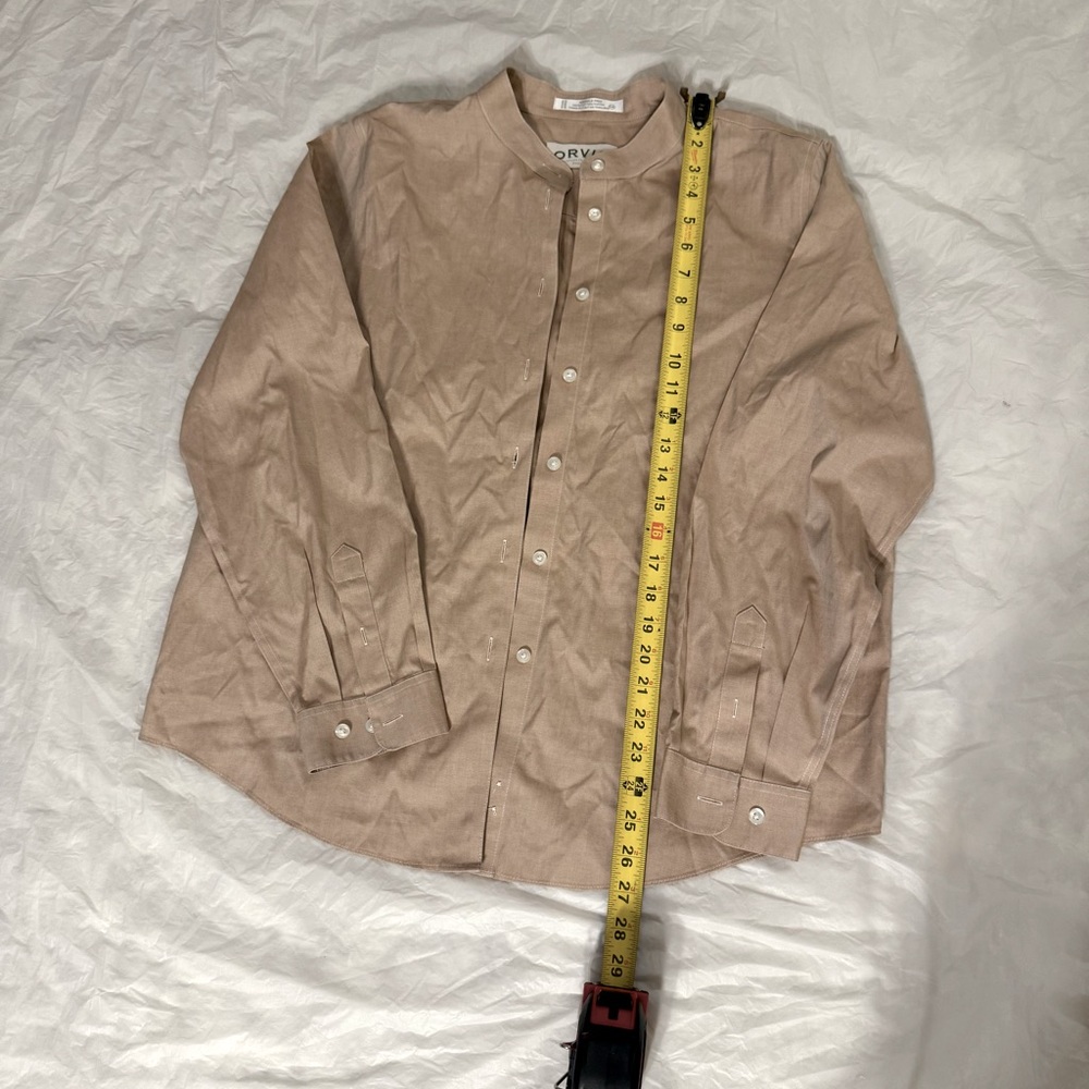 Orvis Tan Lightweight Shirt  Casual Style